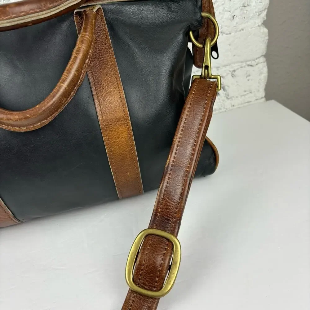 Vintage Ted Glimer Handmade Leather Medical Bag